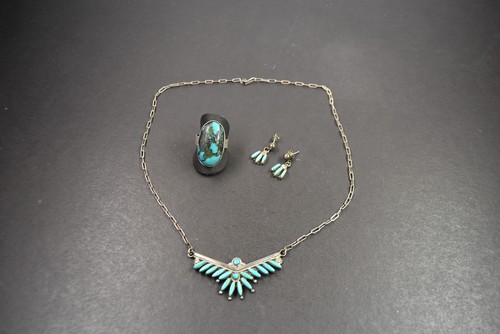 Set aus sterlingsilber navajo - sterlingsilber,