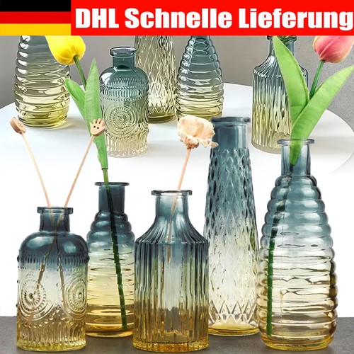 Bunt teilig vase - bunt, set