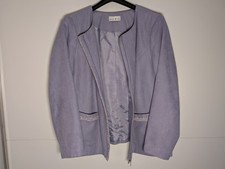 Damen-Blazer Helena Vera – Veloursoptik – Flieder/Lavendel – Größe 44