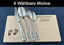 Kinderbesteck mit Gravur / Tiere/ Personalisiert mit Namen / Geschenkidee