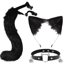 4 Stück Fuchs Kunstpelz