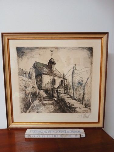 Bergkirche radierung bestens - bergkirche,