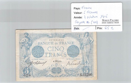 Billet france francs - billet,