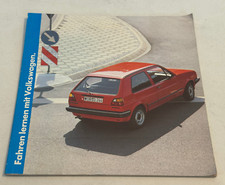 Handbuch Fahren lernen mit Volkswagen VW Golf 2 Fahrschule Buch Vintage RAR