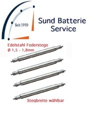 4 Federstege, Edelstahl