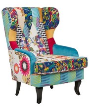 Sessel Patchwork bunt blau