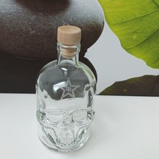 Totenkopf Vodka Flasche Glasflasche Schnapsflasche Ginflasche Likörflasche