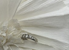 Silberring „Diamonique Cubic