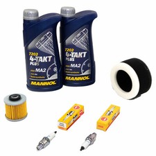 Wartung Paket 2L Öl für Yamaha XV 250 Virago 89-00 Luftfilter Ölfilter Zündkerze