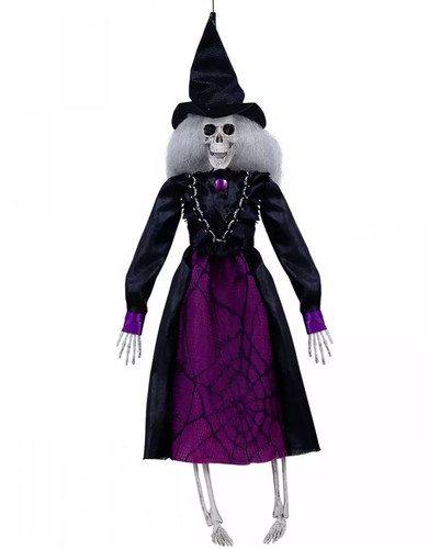 Skelett hexe als halloween - skelett,