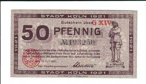 Notgeld köln stadt - -,