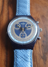 Uhr Armbanduhr - Swatch Chronograph SCN102 Silver Star von 1990