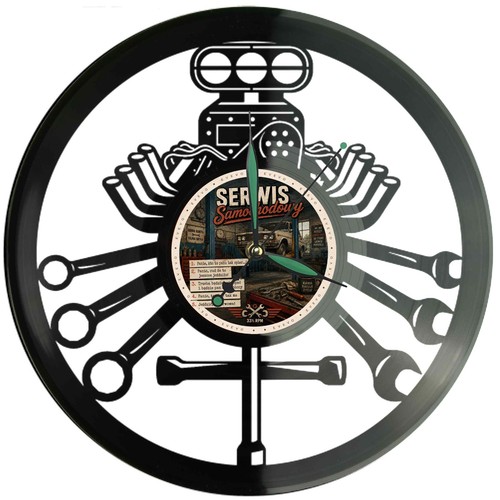 Motor autowerkstatt wanduhr - motor,