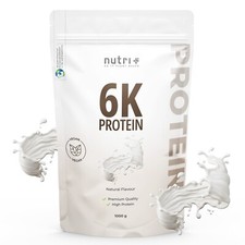Nutri Plus Protein Pulver laktosefrei 1kg - Eiweiß Shakes Iso für Muskelaufbau