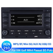 Autoradio RCN210 Bluetooth CD Player MP3 SD USB für VW Golf MK4 Passat B5 Polo