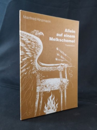 Allein auf einem melkschemel - auf,