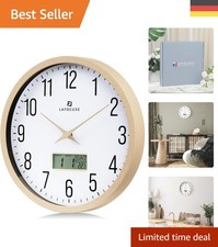 Elegante Beige 30cm Wanduhr