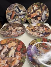 Bradex Kahla Wandteller Katzenkinder 6 Stk. lim.