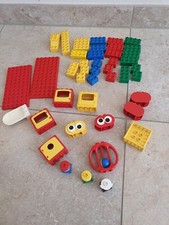 45 teilig Lego Duplo Bausteine Vintage Steckplatten Eimer 