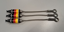 3× Solar Tackle German Bobbins + Linclips Edelstahlketten RARITÄTEN SELTEN NEU!!