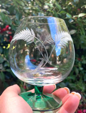 Set 6 Vintage mundgeblasene