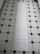 Lange Damast Tischdecke „IRISETTE“ weiß 270 x 130 cm mit Blumen-Rankenmuster