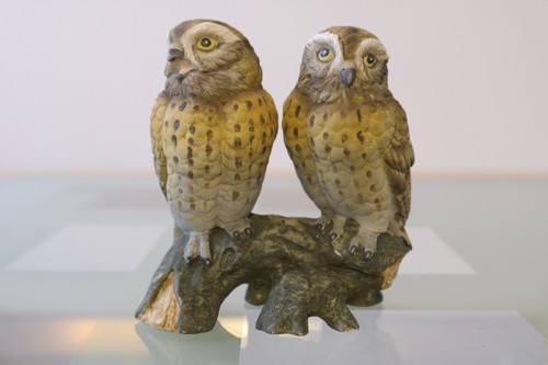 Käuzchen paar porzellanfigur - käuzchen-paar,,