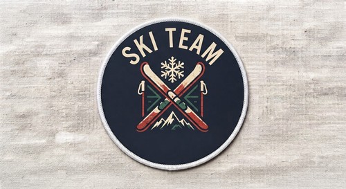 Ski team gefärbt patch - team,