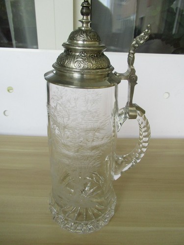 Bleikristall bierkrug mit - bleikristall,