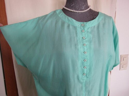 Seiden tunika bluse - seiden,