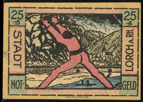 Notgeld lorch rhein 1921 - lorch,