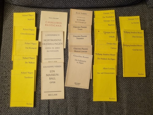 22x oper reclam textbbücher - 22x,