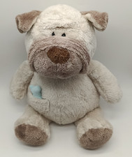 Stofftier Bulldogge Hund beige