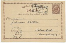 Ganzsache Lauenburg nach