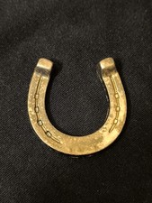 Kleines Hufeisen Messing 4,5 cm Deko Geschenk Glücksbringer Vintage 