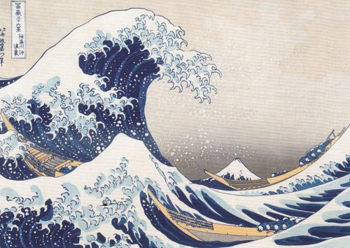 Kunstpostkarte hokusai - kunstpostkarte,