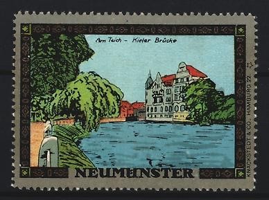 Reklamemarke neumünster am - reklamemarke, neumünster,