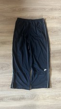 Nike Vintage Baggy Trackpants Open Leg Swoosh Navy / Größe L