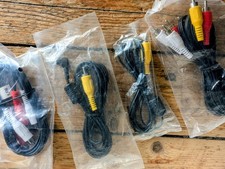 4× diverse A/V-Kabel (Cinch/Composite + 3,5mm Adapter Klinke) –  neu