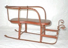 Antik Puppen-Schlitten