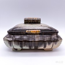 Art Deco Pottery Lidded Jar