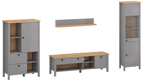 Wohnwand anbauwand melini - wohnwand,