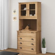 Highboard 80x40x176cm Braun