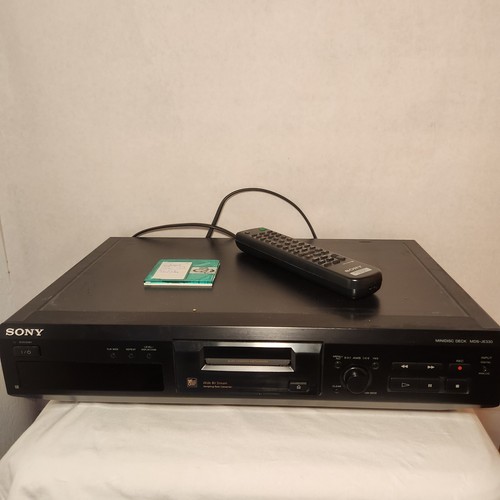 Sony minidisc deck mds - sony, mds-je330