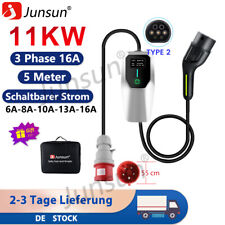 Typ 2 EV Ladekabel 16A 11KW 3 Phase 5m Elektroauto PHEV Ladegerät Mobile Wallbox