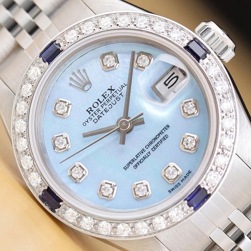 Rolex datejust 69174 ice - datejust, blue