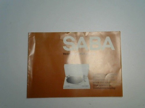 Saba bedienungsanleitung - saba,