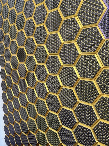 Wandpaneele hexagon mosaik - hexagon,