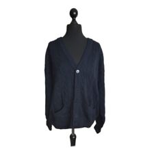 PAUL & SHARK Herren Pullover Cardigan 100% Schurwolle Dunkelblau Gr. XXL