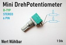 Poti Dreh Potentiometer Linear 1K - 1M Ohm Stereo Arduino B-Typ Mini 